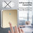 CACAZI FA50 Self-Powered Wireless Doorbell for Home Smart Doorbell Set with Transmitter + 2 Receiver (86 Large Button) - Gold / US Plug - 3