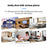 CACAZI FA50 Self-Powered Wireless Doorbell for Home Smart Doorbell Set with Transmitter + 2 Receiver (86 Large Button) - Gold / US Plug - 4