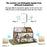 CACAZI FA50 Self-Powered Wireless Doorbell for Home Smart Doorbell Set with Transmitter + 2 Receiver (86 Large Button) - Gold / US Plug - 7