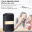 CACAZI FA96 5 Levels Adjustable Wireless Doorbell 60 Chime Self-powered Alarm System (Type 86 Big Button), 2 Transmitters+1 Receiver - Silver / US Plug - 5