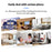 CACAZI FA96 Self-powered Wireless Doorbell No Battery Required Ring Chime (Type 86 Big Button), 1 Transmitter+1 Receiver - Black / US Plug - 4