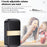 CACAZI FA96 Self-powered Wireless Doorbell No Battery Required Ring Chime (Type 86 Big Button), 1 Transmitter+1 Receiver - Black / US Plug - 6