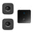 CACAZI FA12 Self-powered Wireless Doorbell 60 Songs Remote Calling Bell (Type 86 Big Button), 1 Transmitter+2 Receivers - Black / US Plug - 1