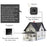 CACAZI FA12 Home Wireless Doorbell 60 Songs Remote Smart Calling Bell (Type 86 Big Button), 1 Transmitter+1 Receiver - Gold / US Plug - 2