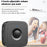 CACAZI FA12 Home Wireless Doorbell 60 Songs Remote Smart Calling Bell (Type 86 Big Button), 1 Transmitter+1 Receiver - Gold / US Plug - 5