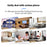 CACAZI FA12 60 Songs 5 Levels Adjustable Wireless Doorbell Calling Bell (Type 86 Big Button), 2 Transmitters+1 Receiver - White / US Plug - 3