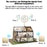 CACAZI FA12 60 Songs 5 Levels Adjustable Wireless Doorbell Calling Bell (Type 86 Big Button), 2 Transmitters+1 Receiver - White / US Plug - 5