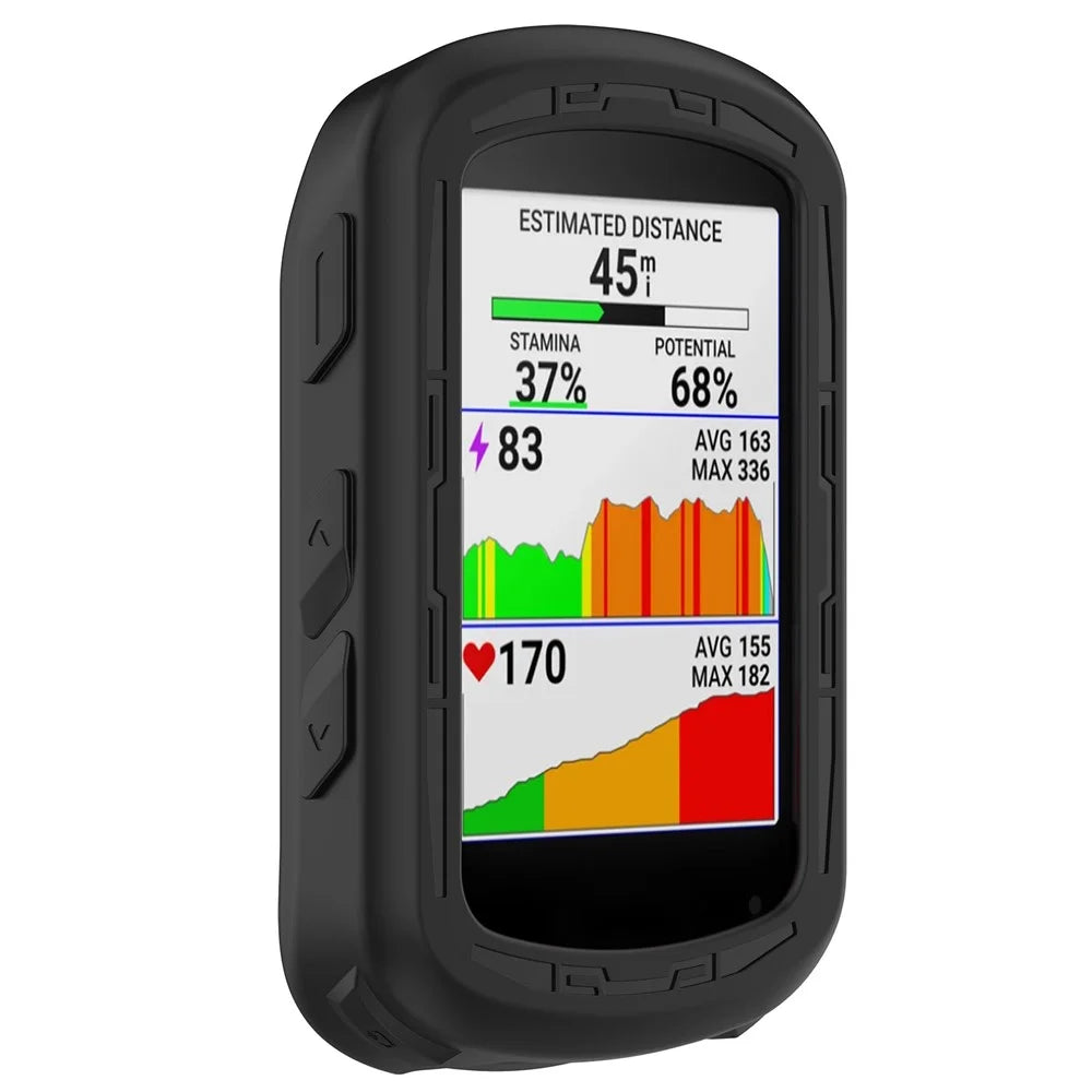 For Garmin Edge 840 / 540 Bike Computer Protective Cover Soft Silicone Anti-drop Case - Black - 1