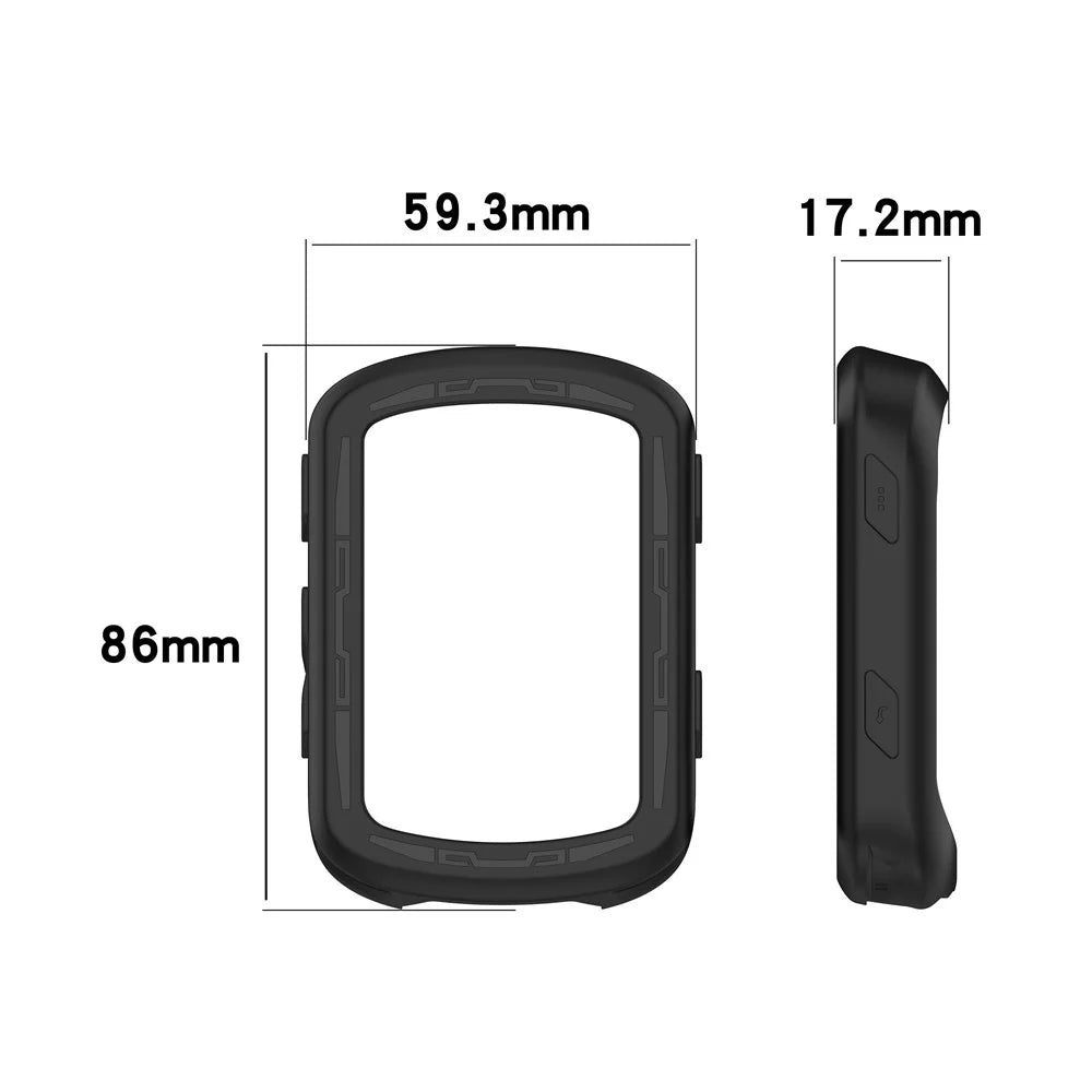 For Garmin Edge 840 / 540 Bike Computer Protective Cover Soft Silicone Anti-drop Case - Black - 7