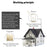 CACAZI FA50 Self-Powered Smart Wireless Doorbell Set 2 Transmitter  /  Receiver Doorbell for Home (86 Large Button) - Gold / US Plug - 4