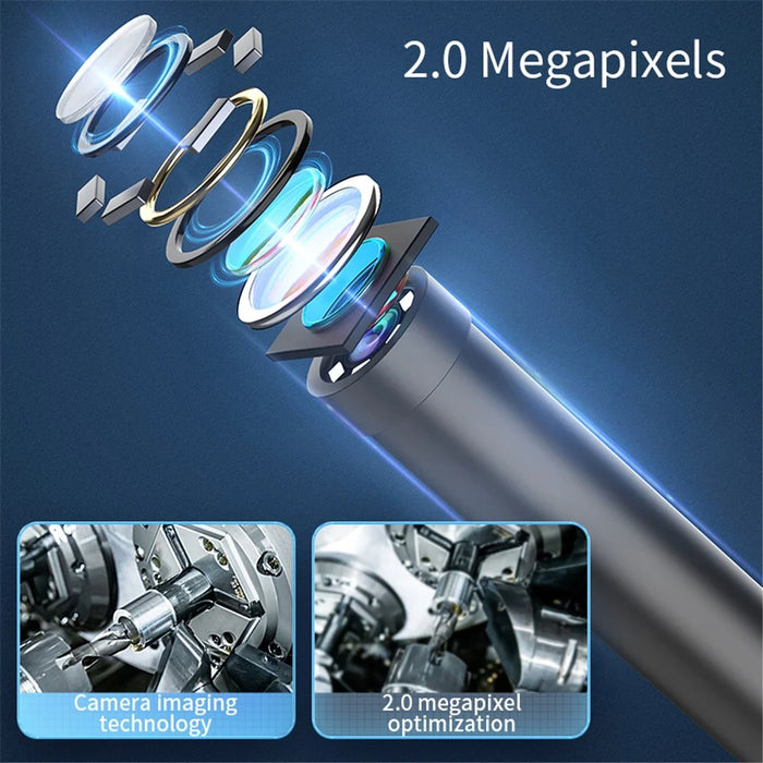 W300 3m Wire 8mm Lens Endoscope Camera IP67 Waterproof 1080P Borescope for iOS Android - 6