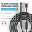 W300 1m Wire 8mm Dual Lens Endoscope IP67 Waterproof 1080P Borescope Inspection Camera for iOS Android - 3