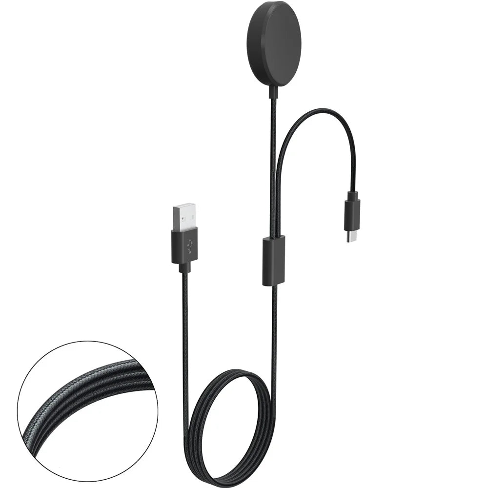 For Samsung Galaxy Watch 5 40mm 44mm / Watch 5 Pro 45mm Charger 1.15m 2-in-1 Watch Charger Type-C PD Wireless Charging Station Dock - 2