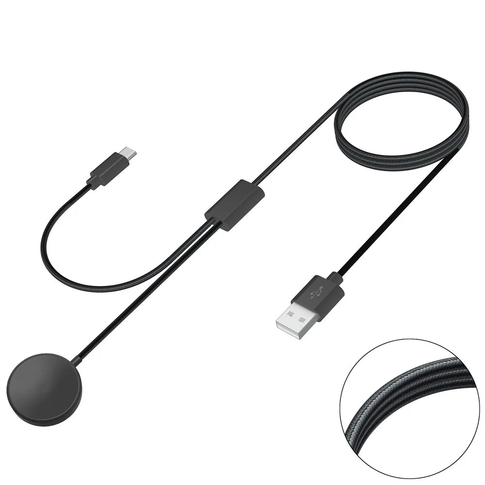 For Samsung Galaxy Watch 5 40mm 44mm / Watch 5 Pro 45mm Charger 1.15m 2-in-1 Watch Charger Type-C PD Wireless Charging Station Dock - 5