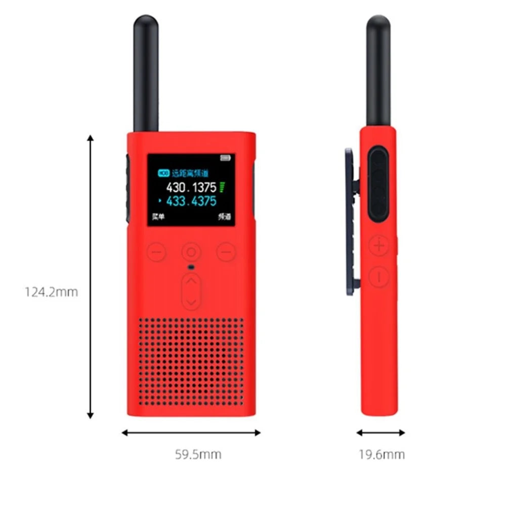 For Xiaomi 2S Walkie-talkie Silicone Case Flexible Silicone Cover Anti-Scratch Sleeve Two-Way Radio Holster - Black - 6