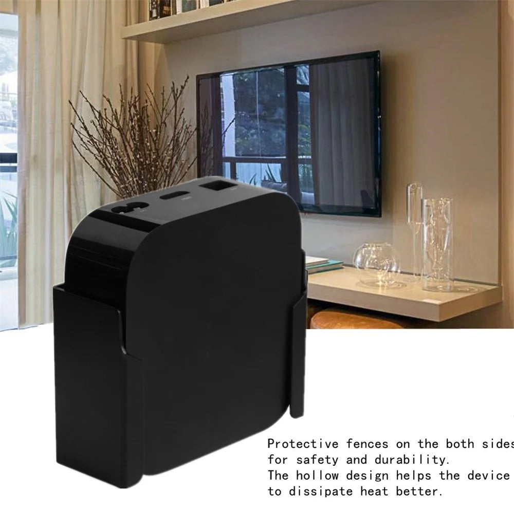 For Apple TV Box Wall-Mounted Hanger Acrylic+Metal Hanging Holder Stable Mounting Bracket - 5