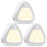 3Pcs / Set Triangle Motion Sensor Light Simple Smart Home Fashion Bedside Lamp Creative Magnetic Sensor LED Night Light - Warm Light - 1