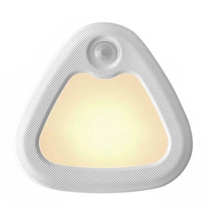 3Pcs / Set Triangle Motion Sensor Light Simple Smart Home Fashion Bedside Lamp Creative Magnetic Sensor LED Night Light - Warm Light - 2