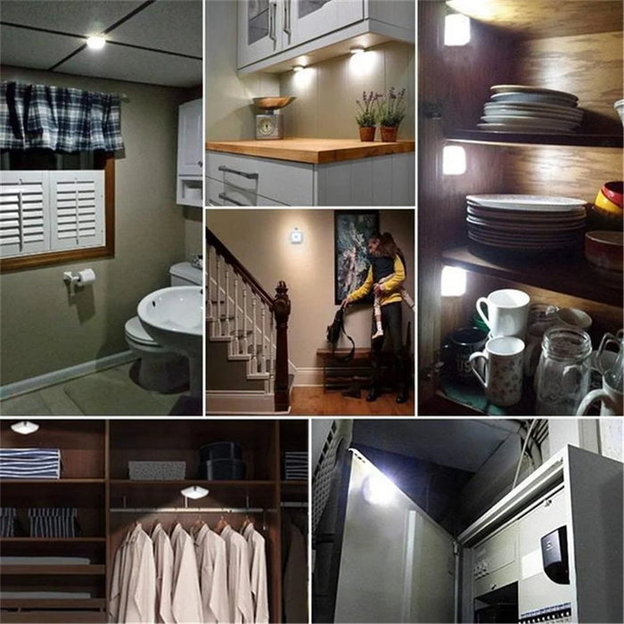 3Pcs / Set Triangle Motion Sensor Light Simple Smart Home Fashion Bedside Lamp Creative Magnetic Sensor LED Night Light - Warm Light - 5