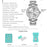LADEON Sapphire Crystal Glass Men Watch Stylish Stainless Steel Mechanical Wrist Watch - Steel Color LAD10025 - 2