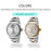 LADEON Sapphire Crystal Glass Men Watch Stylish Stainless Steel Mechanical Wrist Watch - Steel Color LAD10025 - 3