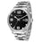 LADEON Sapphire Crystal Glass Waterproof Men Watch Stainless Steel Mechanical Round Wrist Watch - Steel Color LAD10027 - 1