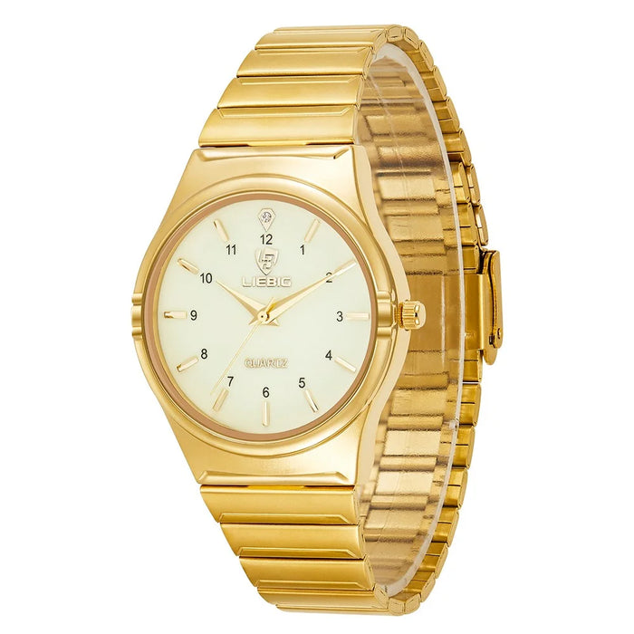 LIEBIG L1024 Fashion Couple Wrist Watch Stainless Steel Strap Analogue Quartz Watch - Luminous Dial / Men - 1