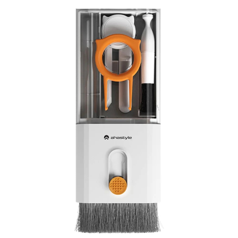 AHASTYLE WG121 10-in-1 Earphone Phone Keyboard Dust Removal Pen Brush Multifunction Cleaning Tool - White - 2