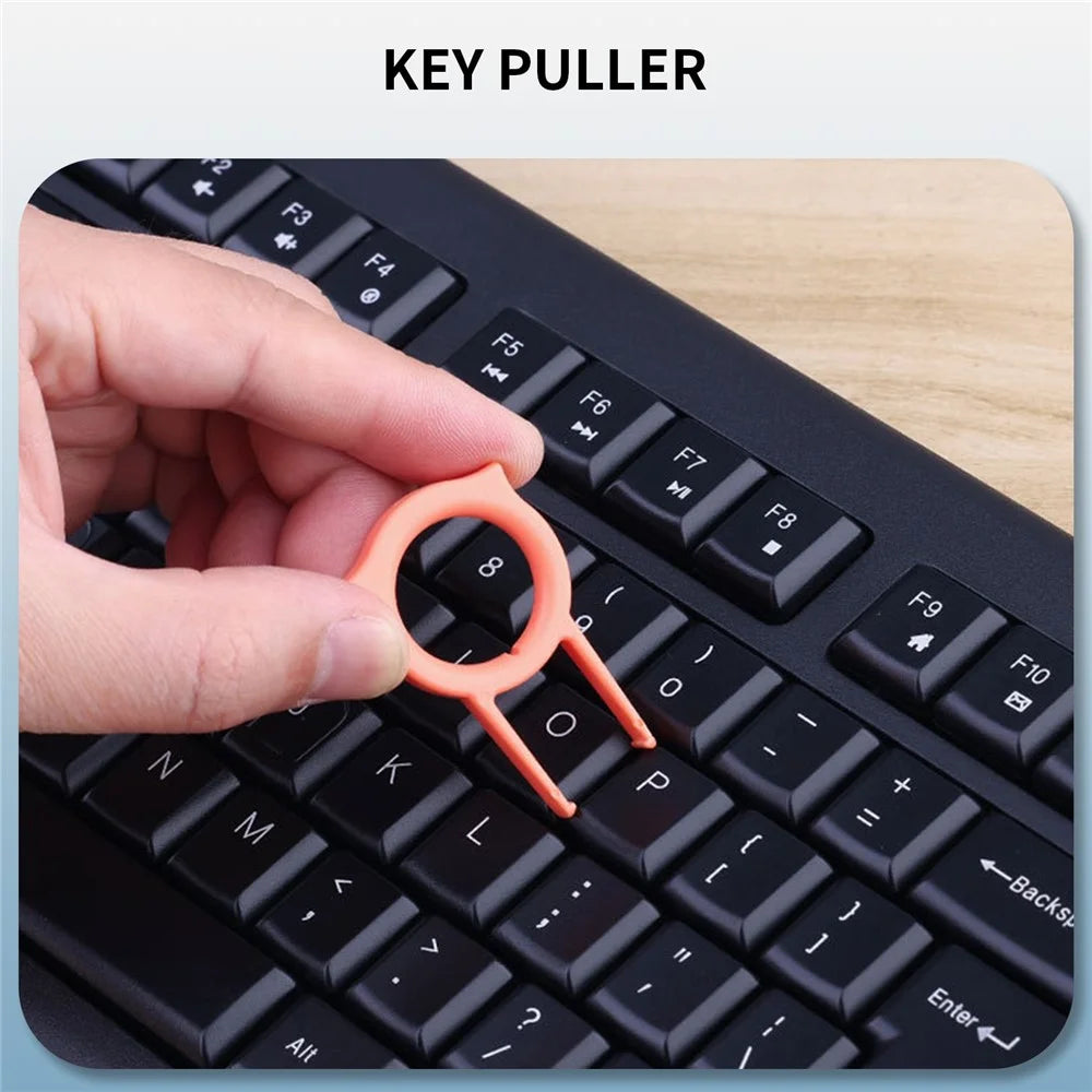 AHASTYLE WG121 10-in-1 Earphone Phone Keyboard Dust Removal Pen Brush Multifunction Cleaning Tool - White - 6