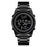 SKMEI 1611 Simple Business Men Watch Multifunctional Steel Strap Electronic Watch with Luminous Display - Black - 1