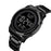 SKMEI 1611 Simple Business Men Watch Multifunctional Steel Strap Electronic Watch with Luminous Display - Black - 2