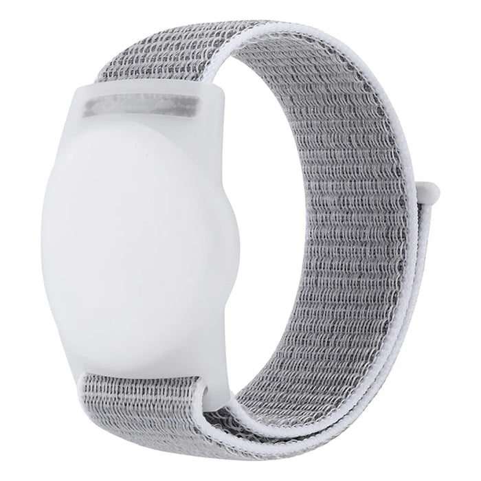 Protective Case for Huawei Tag Bluetooth-compatible Tracker Holder TPU Cover with Nylon Wristband Bracelet - Sea Shell White - 1
