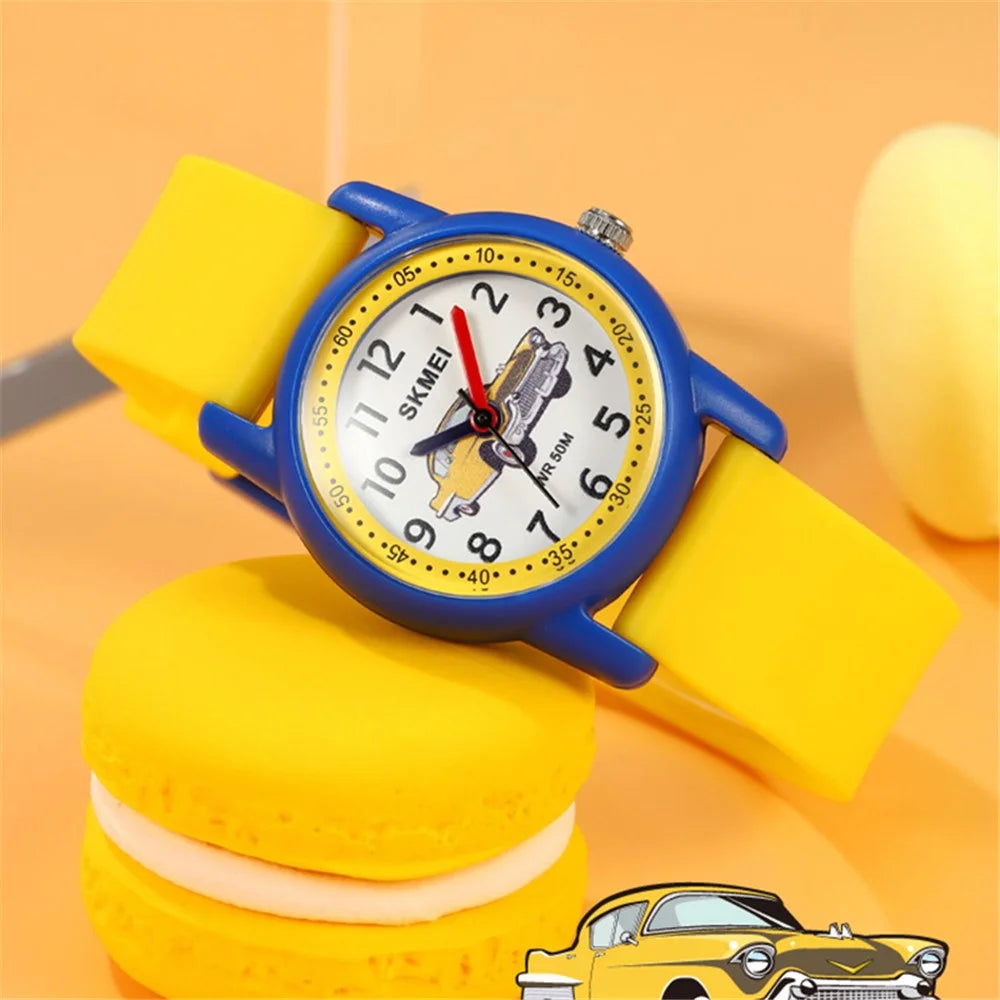 SKMEI 2157 Fashion Sports Waterproof Children Watch Cartoon Student Quartz Watch - Dinosaur - 5