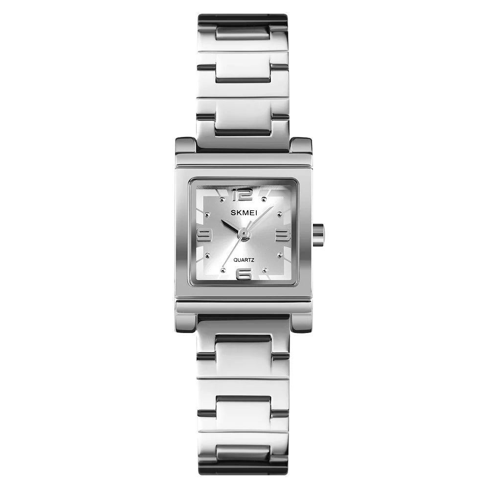 SKMEI 1388 Quartz Women Watch Zinc Alloy Classic Dress Watch - Silver - 1