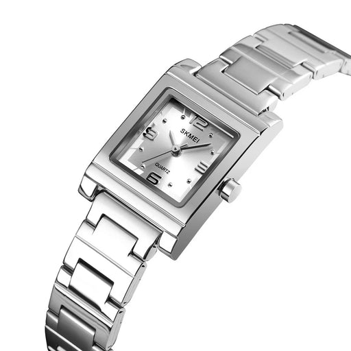 SKMEI 1388 Quartz Women Watch Zinc Alloy Classic Dress Watch - Silver - 2