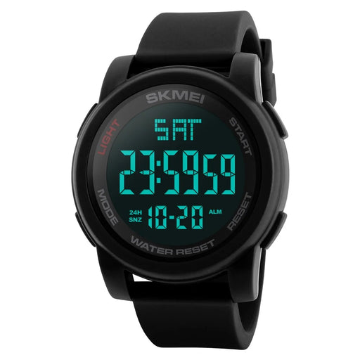 SKMEI 1257 Outdoor Multifunction Electronic Watch 50m Waterproof Sports Watch - Black - 1