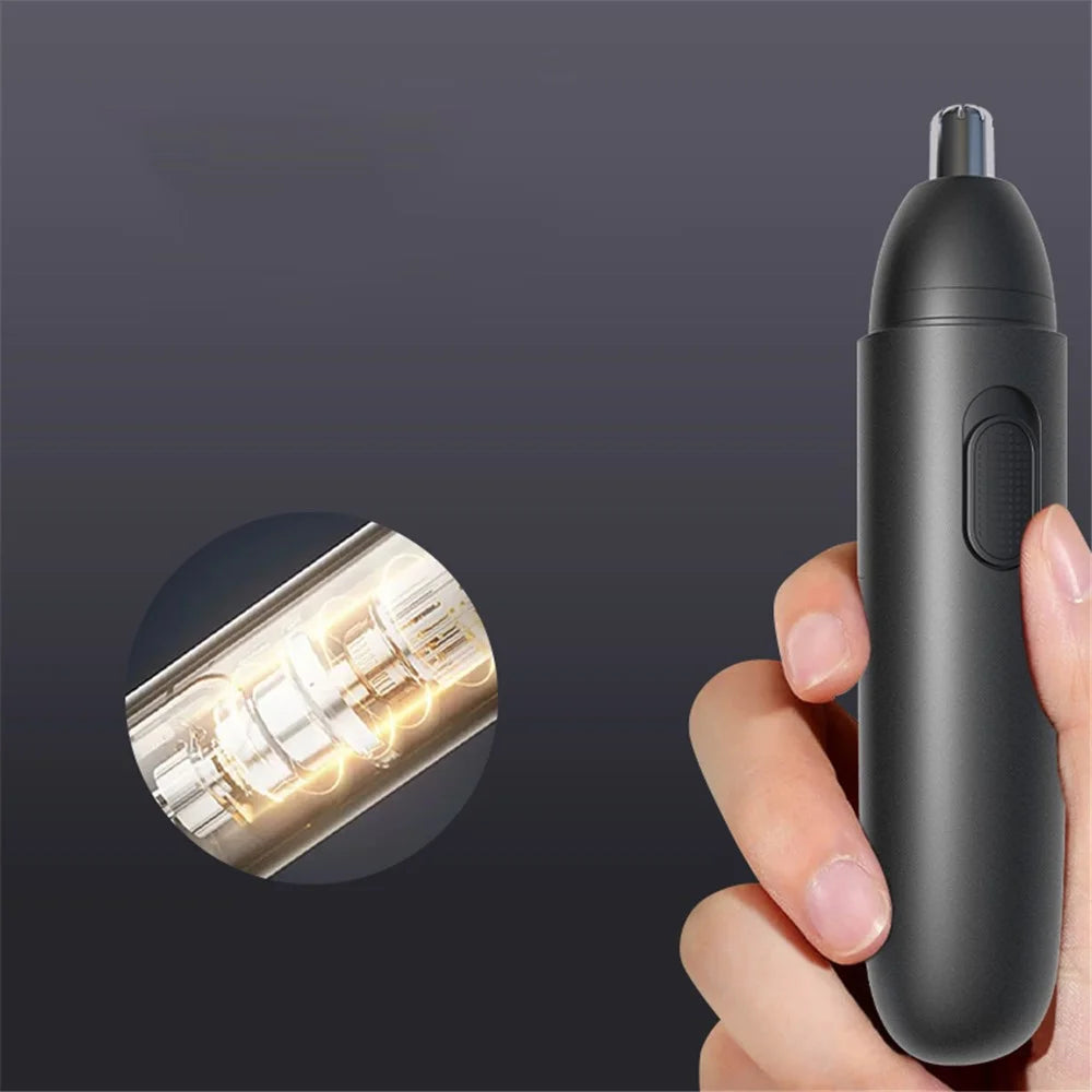 GT-2220A Electric Nose Hair Trimmer USB Rechargeable Nose Hair Beard Eyebrow Shaver - Black - 3