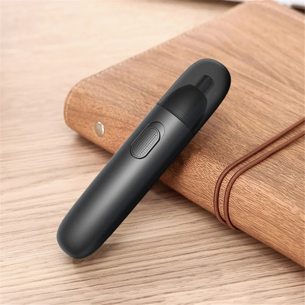 GT-2220A Electric Nose Hair Trimmer USB Rechargeable Nose Hair Beard Eyebrow Shaver - Black - 5