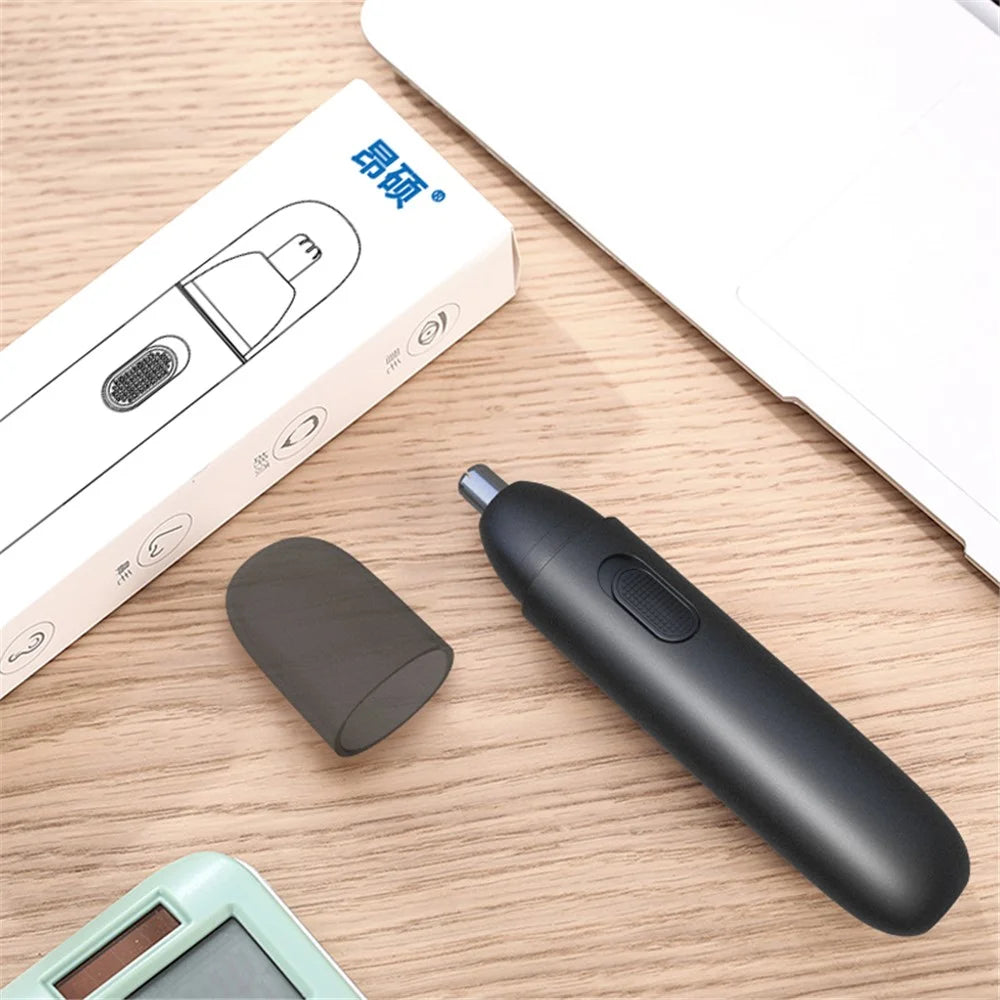 GT-2220A Electric Nose Hair Trimmer USB Rechargeable Nose Hair Beard Eyebrow Shaver - Black - 6