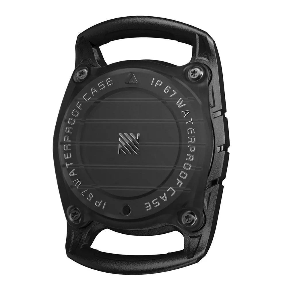 IP67 Waterproof Case for AirTag Bluetooth-compatible Tracker TPU+PC Full Body Protective Cover - Black - 2
