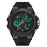 SANDA 9020 Luminous Watch Multifunction Analog Digital Dual Time Display Wrist Watch - Black Blue - 3