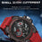 SANDA 9020 Luminous Watch Multifunction Analog Digital Dual Time Display Wrist Watch - Black Blue - 6
