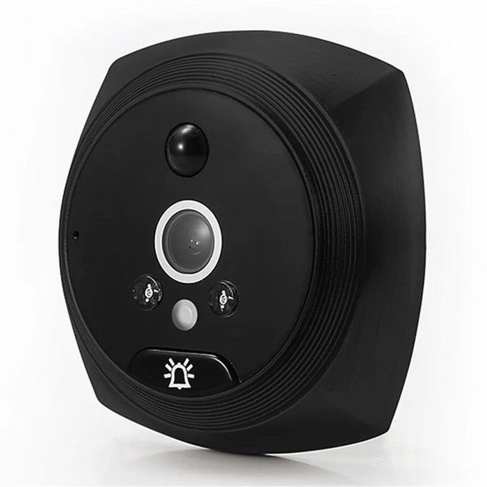 N7 4.5 inch LCD Display Night Vision Doorbell for Photo Video Recording, 2500mAh Battery Powered Motion Detection Doorbell - Black - 3