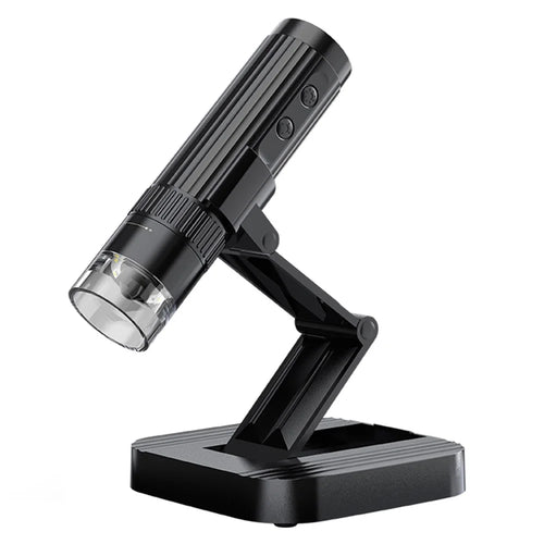 WTM-W1-A Digital Microscope 50X-1000X 2MP 1080P WiFi USB Microscope Camera Magnifier with 8 LED Lights - Black - 1