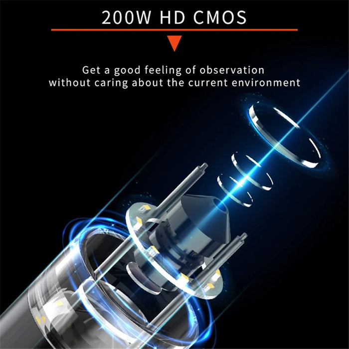 WTM-W1-A Digital Microscope 50X-1000X 2MP 1080P WiFi USB Microscope Camera Magnifier with 8 LED Lights - Black - 3