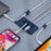 Self-Adhesive Bottom Silicone Magnetic Cable Clip Data Cord Management Holder Line Organizer Keeper for Desktop - Blue - 2