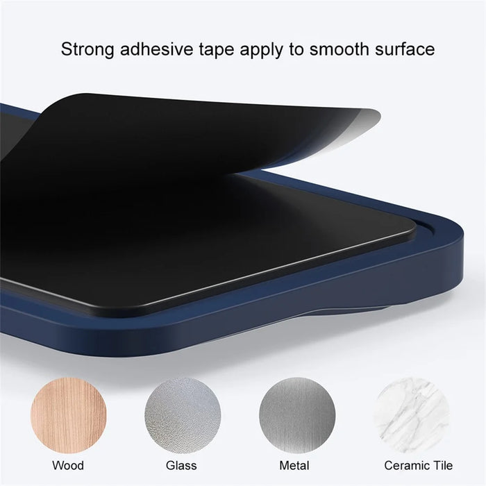 Self-Adhesive Bottom Silicone Magnetic Cable Clip Data Cord Management Holder Line Organizer Keeper for Desktop - Blue - 4