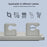 Self-Adhesive Bottom Silicone Magnetic Cable Clip Data Cord Management Holder Line Organizer Keeper for Desktop - Blue - 6