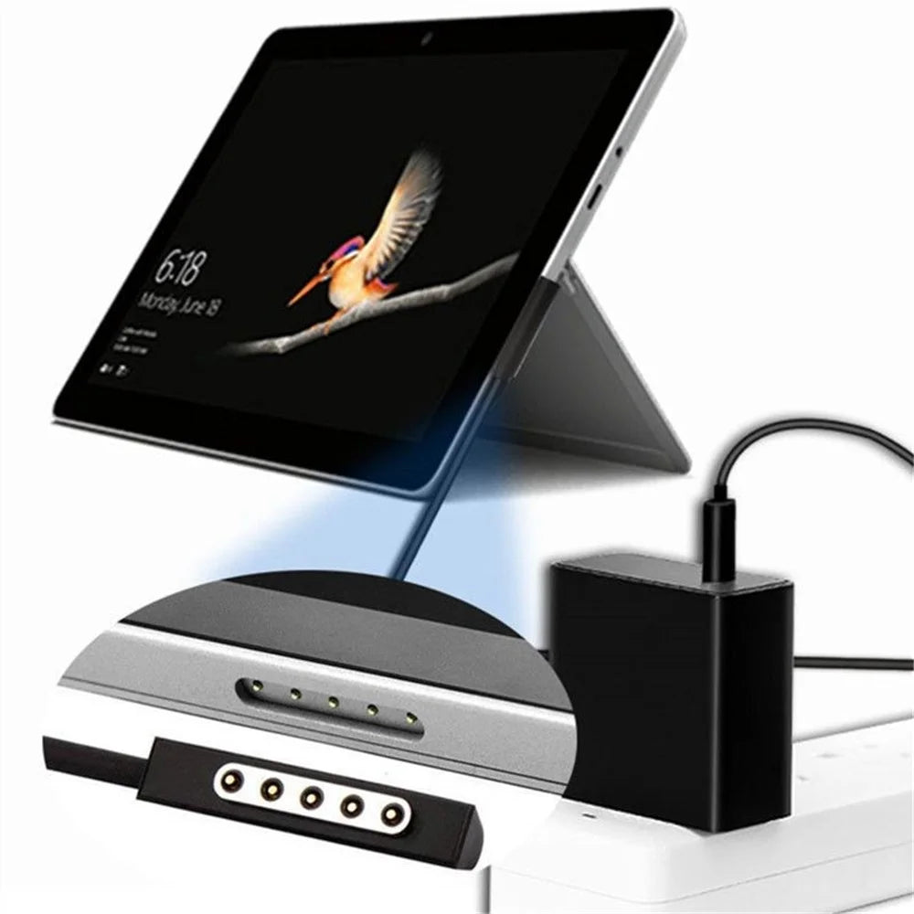 PD 65W Fast Charging Cable for Microsoft Surface RT / Surface Pro 1 2 , Magnetic Type-C Cable Power Supply Wire - 2
