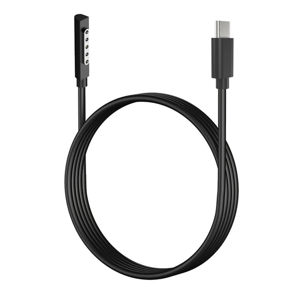 PD 65W Fast Charging Cable for Microsoft Surface RT / Surface Pro 1 2 , Magnetic Type-C Cable Power Supply Wire - 6